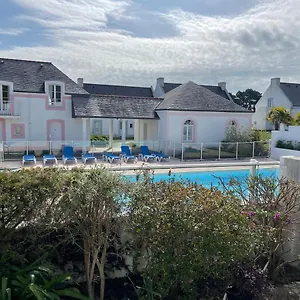 Hébergement de vacances Maison De De 56 M2 Dans Résidence Avec Piscine Chauffée Proche Plages, Locmaria